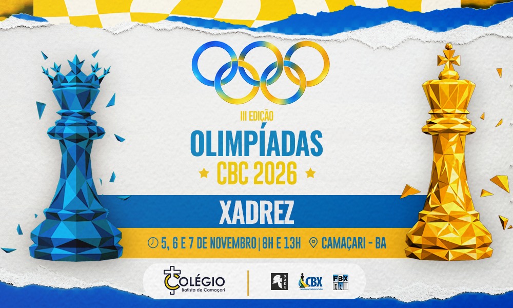 Banner do torneio Olimpíadas CBC 2026 - III Edição | Grupo A - 1º Ano