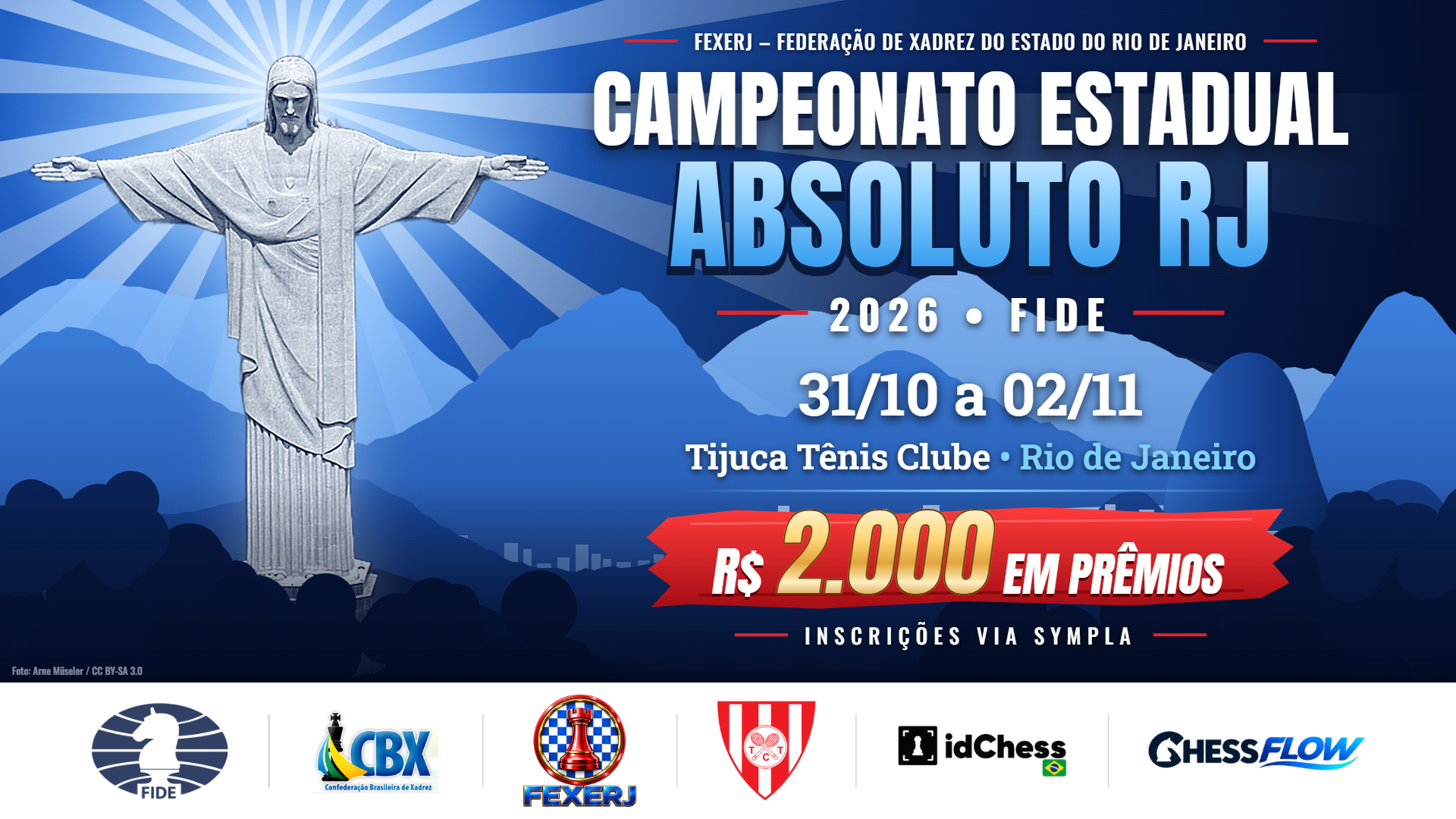 Banner do torneio Campeonato Estadual Absoluto RJ 2026